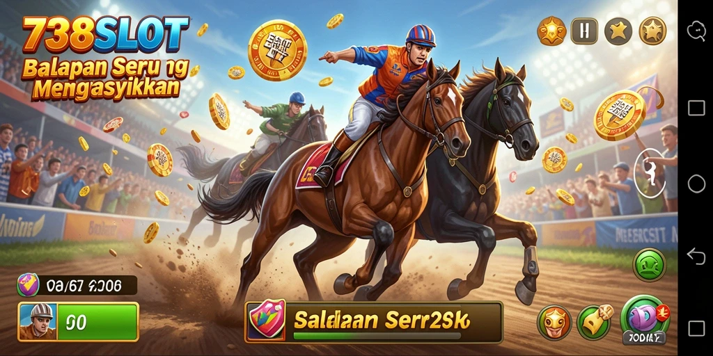 Screenshot menampilkan adrenalin balapan di lintasan yang menegangkan.