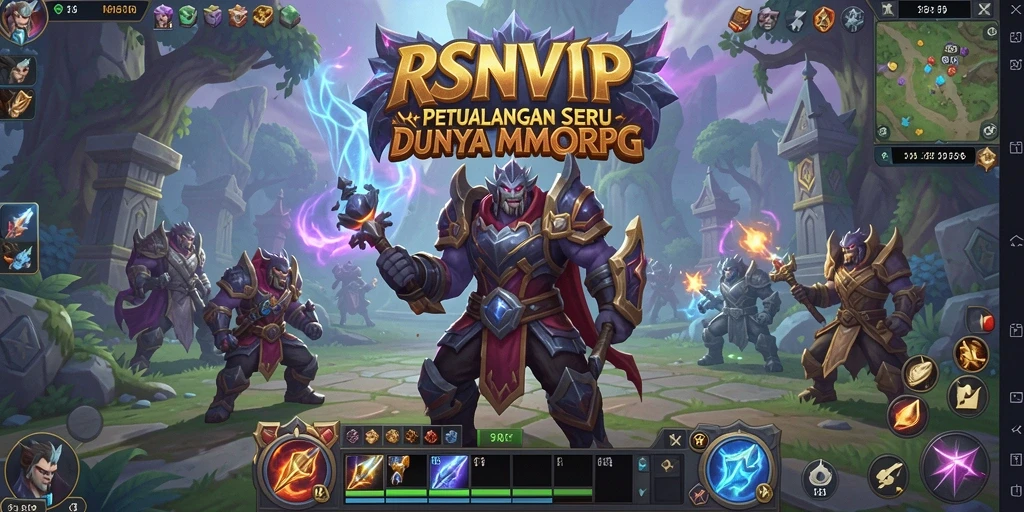 Screenshot gameplay RSNVIP yang menunjukkan petualangan seru di dunia MMORPG.