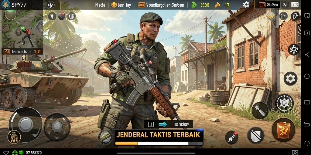 Screenshot gameplay SPY77 menampilkan strategi tempur yang mendebarkan.