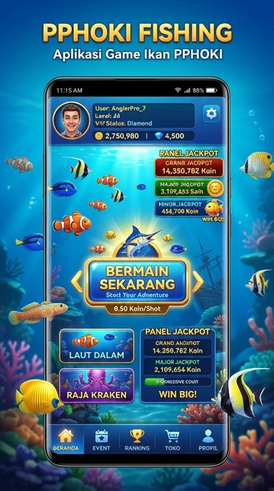 Pengguna sedang mencari dan mengunduh aplikasi di pphoki.